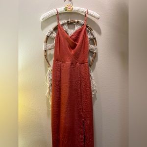 American Eagle, peach color, silk-like material, size x-small